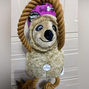 Jmle Wag N Woof Dog Toy With Squeaker
